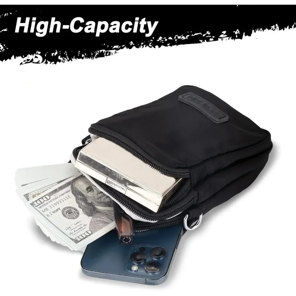 Mini Crossbody Bag for Women Water-Resistant Travel Pouch with Adjustable Strap